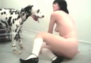 Nasty zoophilic games with my Dalmatian