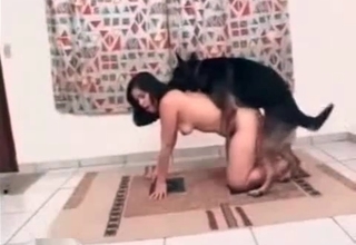 Jerking doggy dick with pleasure