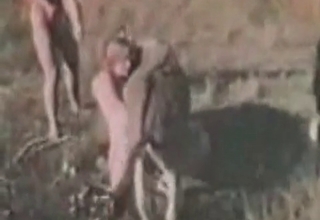 Slut enjoys hardcore zoophilia XXX