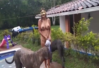 The poolside bestiality XXX session with a nice zoophile