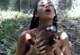 Exotic slut gets banged by a dog