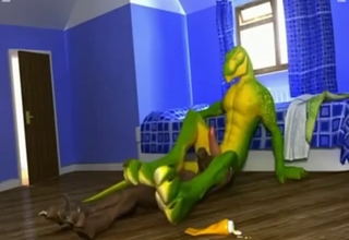 3D dinosaurs are fucking around to get off
