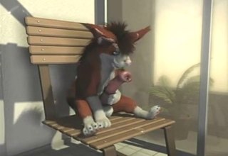 Animal is going to lick its own penis in furry vid
